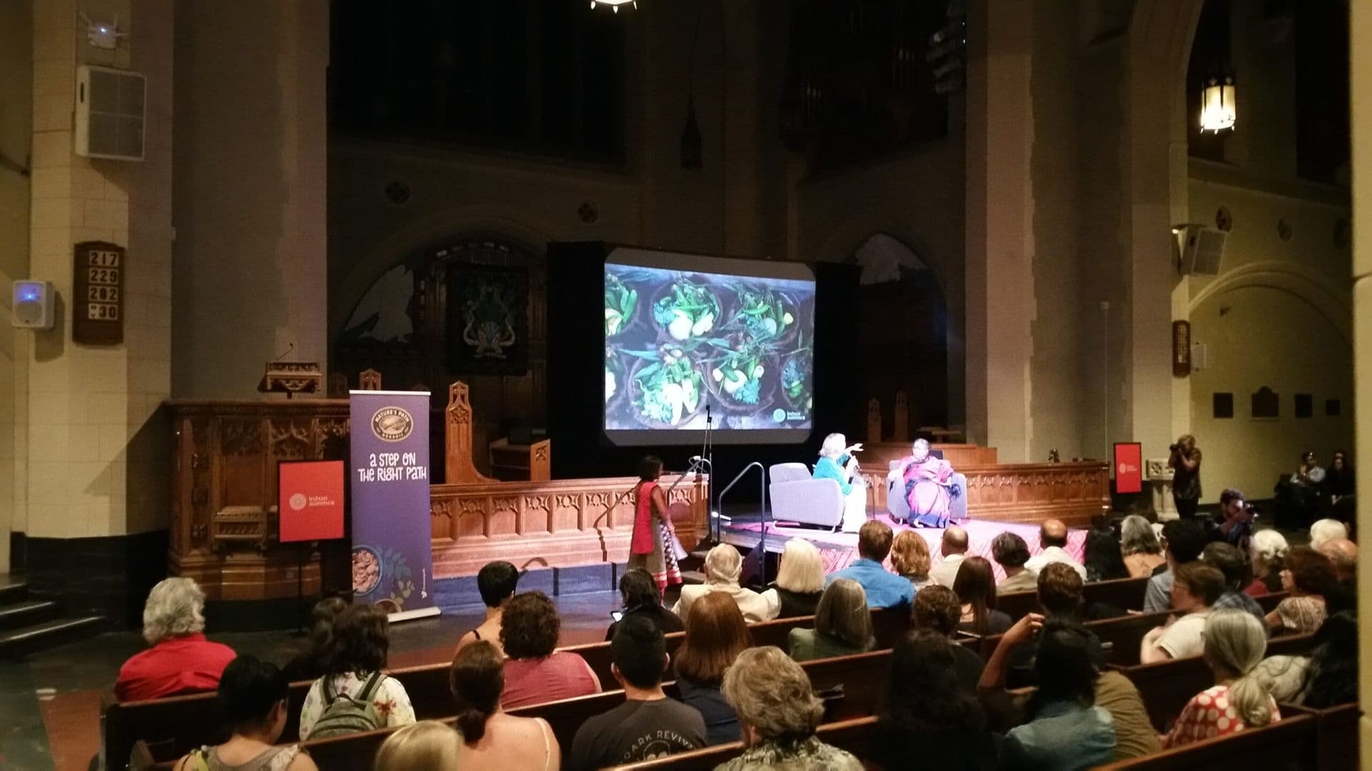 A great evening with Vandana Shiva!