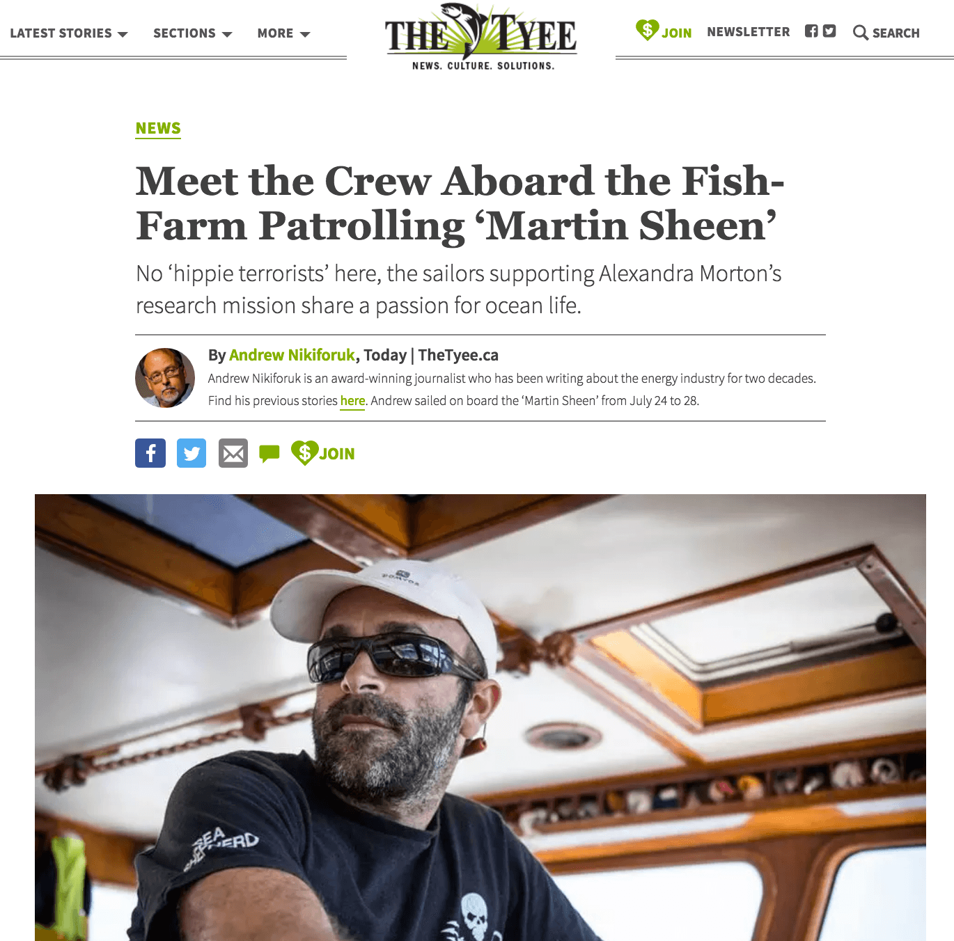 Meet the Crew Aboard the Fish-Farm Patrolling ‘Martin Sheen’